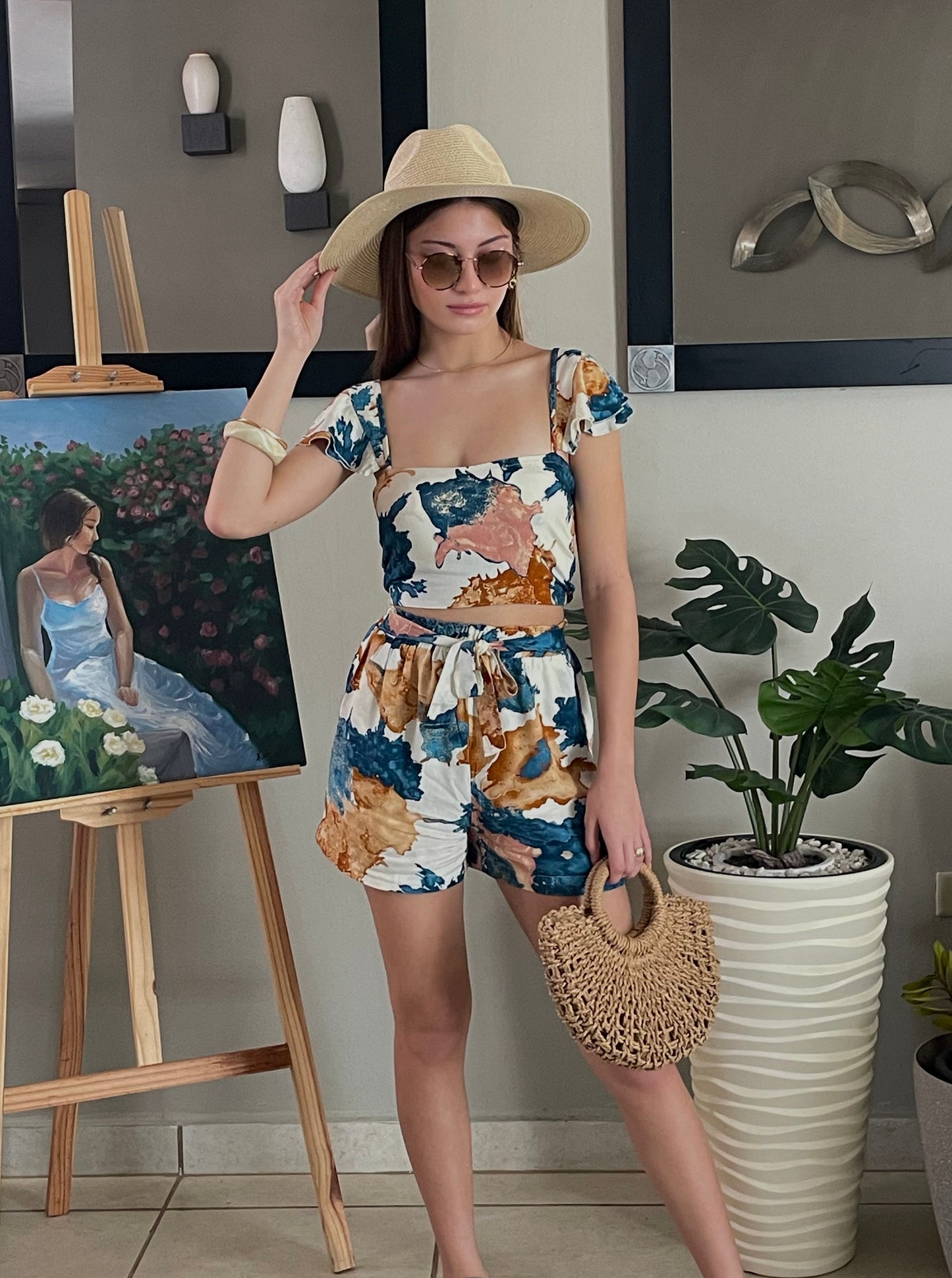 Cloé Set Crop Top & Short
