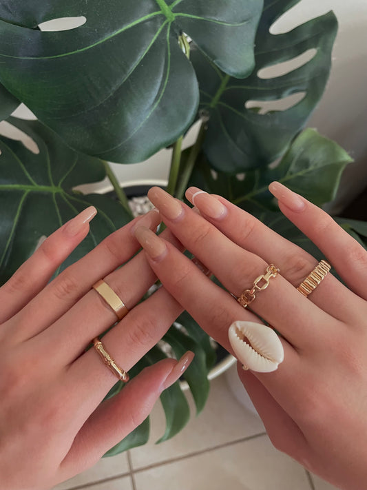 Ocean Gold 5 Set Rings