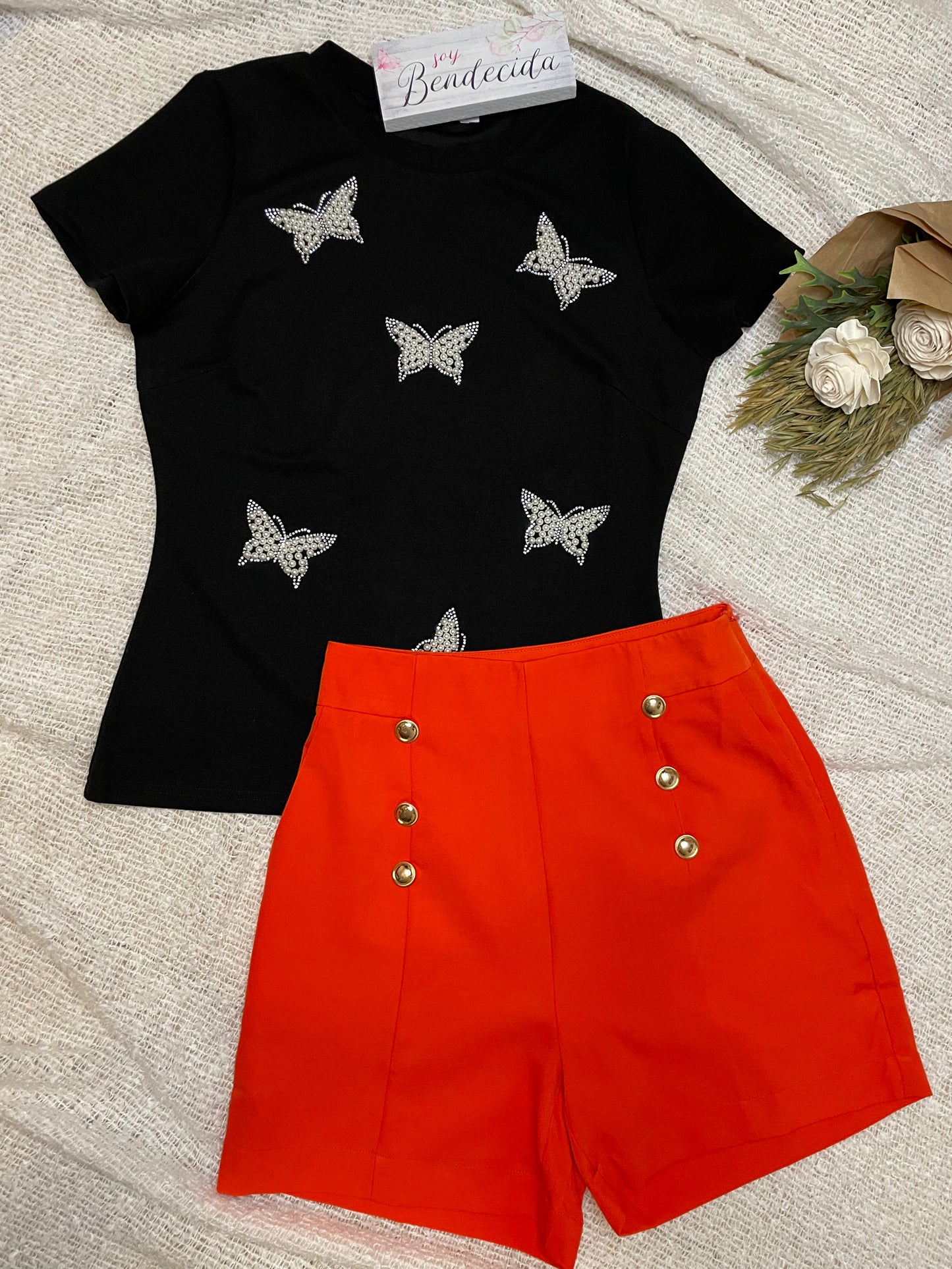 Jolie Orange Short