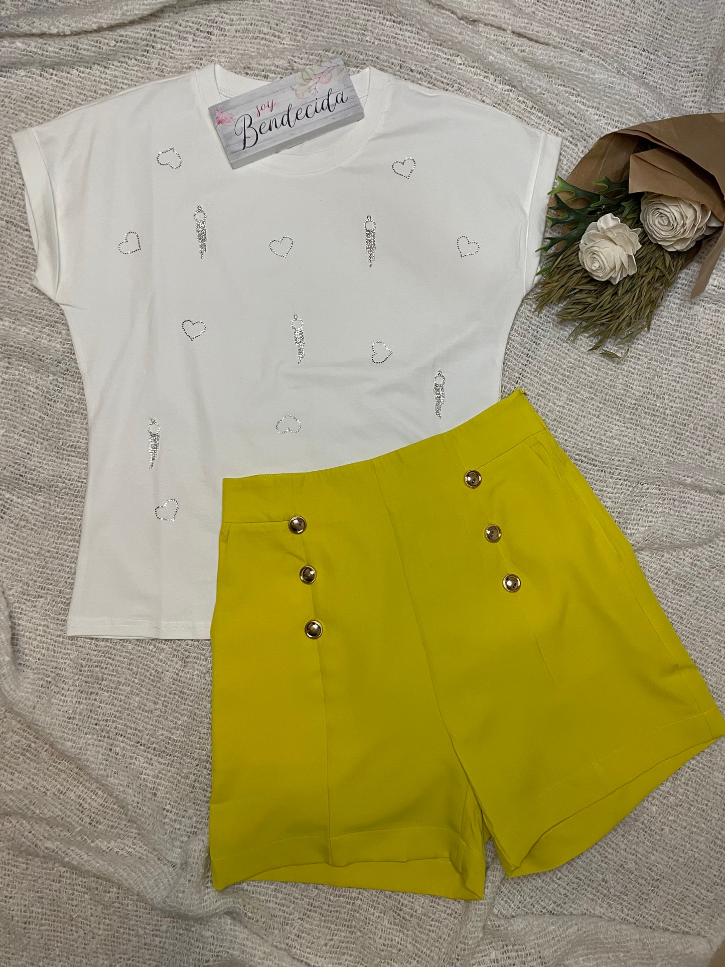 Jolie Yellow Short